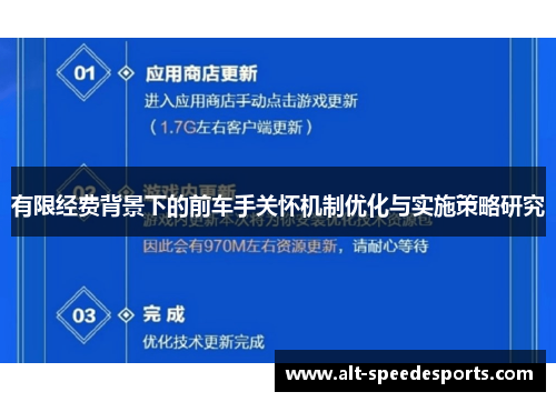 有限经费背景下的前车手关怀机制优化与实施策略研究